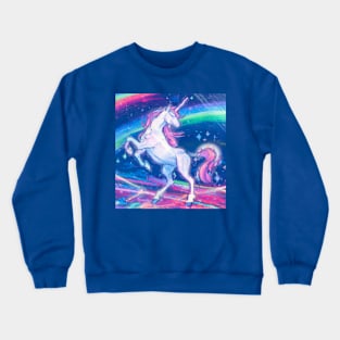 Unicorn and Rainbow Crewneck Sweatshirt